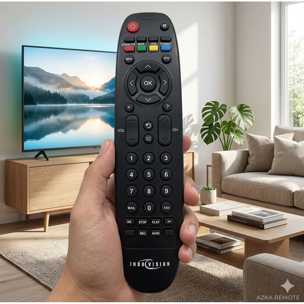 REMOTE REMOT STB PARABOLA INDOVISION LONJONG ORIGINAL ASLI DEVI