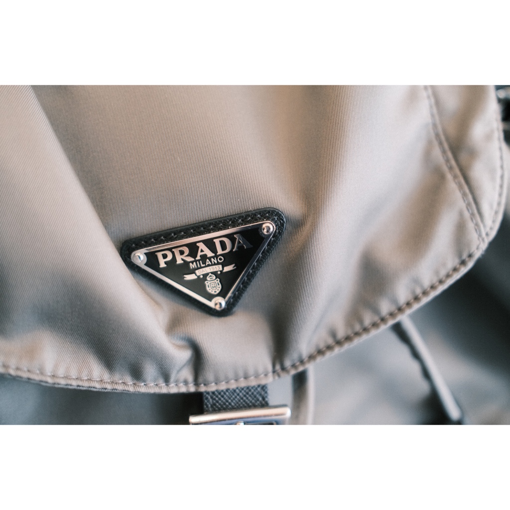 [Preloved] Prada Re-Nylon Backpack (Mercury Gray)