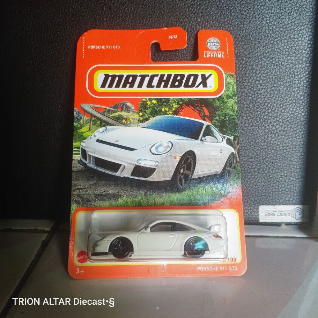 (TADS) MATCHBOX : PORSCHE 911 GT3 (WHITE) (METAL/PLASTIC SKALA 1:64)