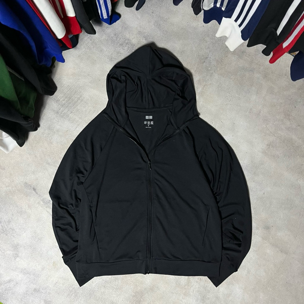 Uniqlo AIRIsm Jacket Mesh Hoodie Proteksi Anti UV
