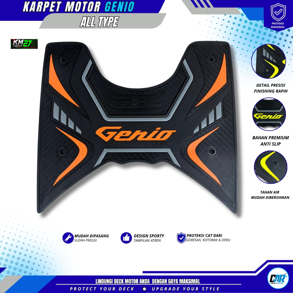 KARPET MOTOR GENIO - Karpet Genio - Aksesoris Motor Genio - Motor Honda Genio