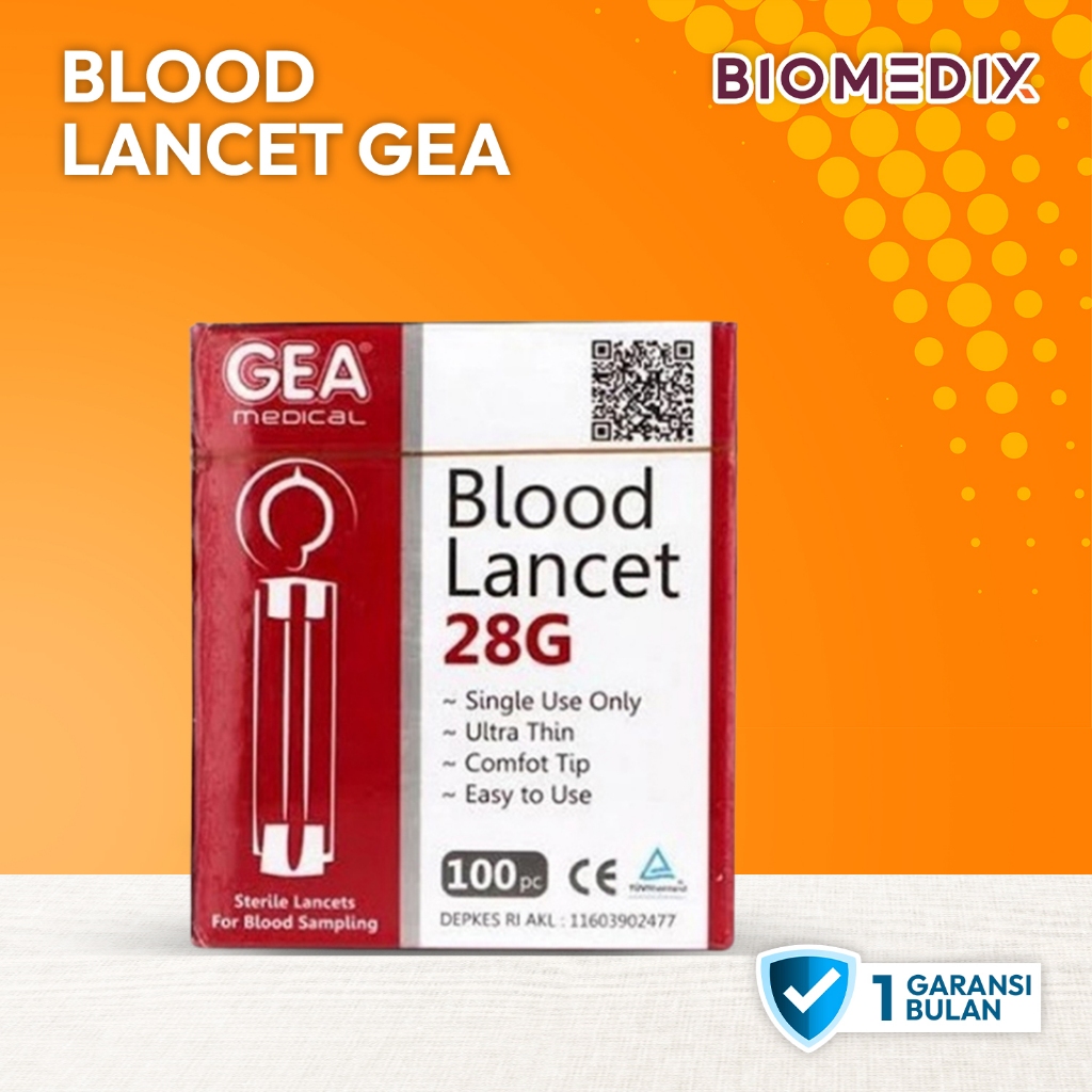 Blood Lancet Jarum Ambil Darah Jarum Lancet 28G isi 100 Jarum Lancet
