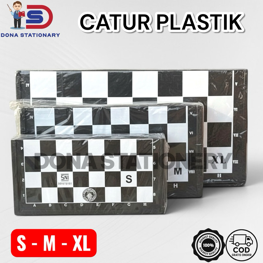 Catur papan plastik halus berkualitas ukuran Jumbo