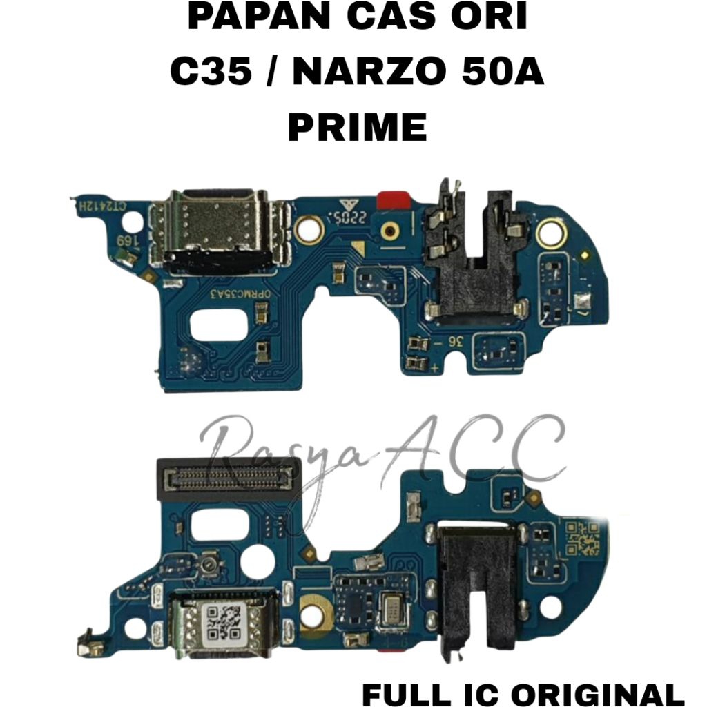 CONECTOR CAS ORI PAPAN CAS PCB CAS REALME C35  NARZO 50A PRIME