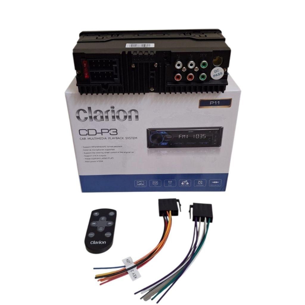 Single din clarion cd-p3 P11 tape mobil clarion bluetooth