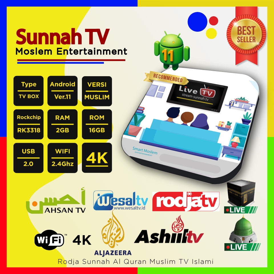 Rodja Sunnah Al Quran Box Muslim – TV Islami Tanpa Parabola