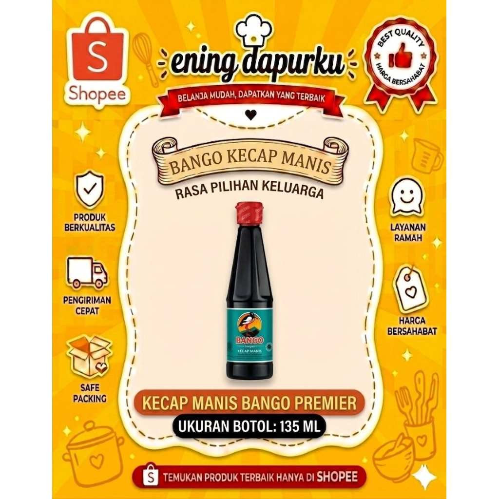 Bango Kecap Manis Botol Kecil 135 ml