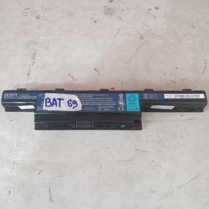 Baterai Laptop Acer Aspire E1-431 4349 4738 4739z 4741 E1-421 E1-471  4738Z 4752 AS10D73 Second Beka
