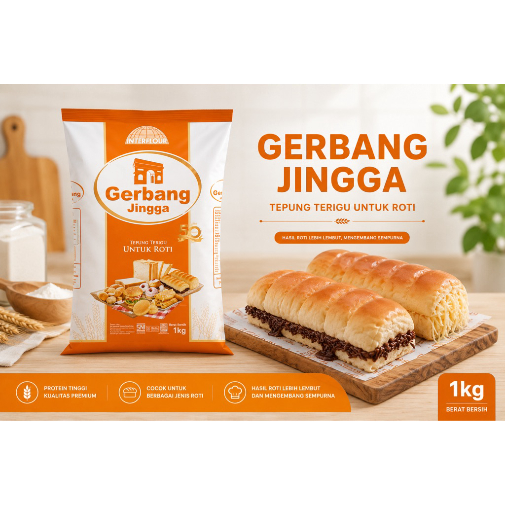 Terigu Gerbang Jingga 1 kg