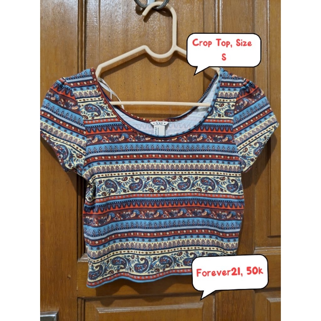 preloved crop top tank top kemeja forever 21 loewe old navy