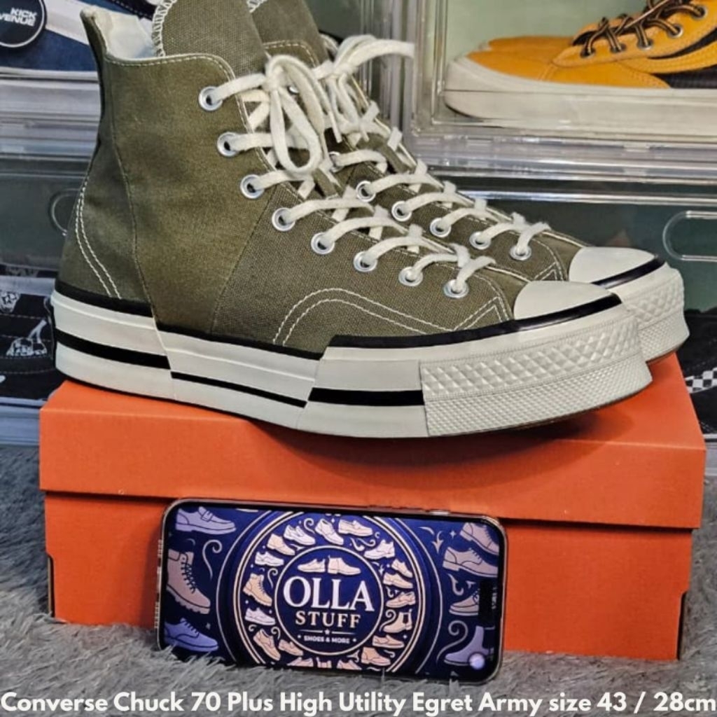 Converse Chuck 70 Plus High Utility Egret Army
