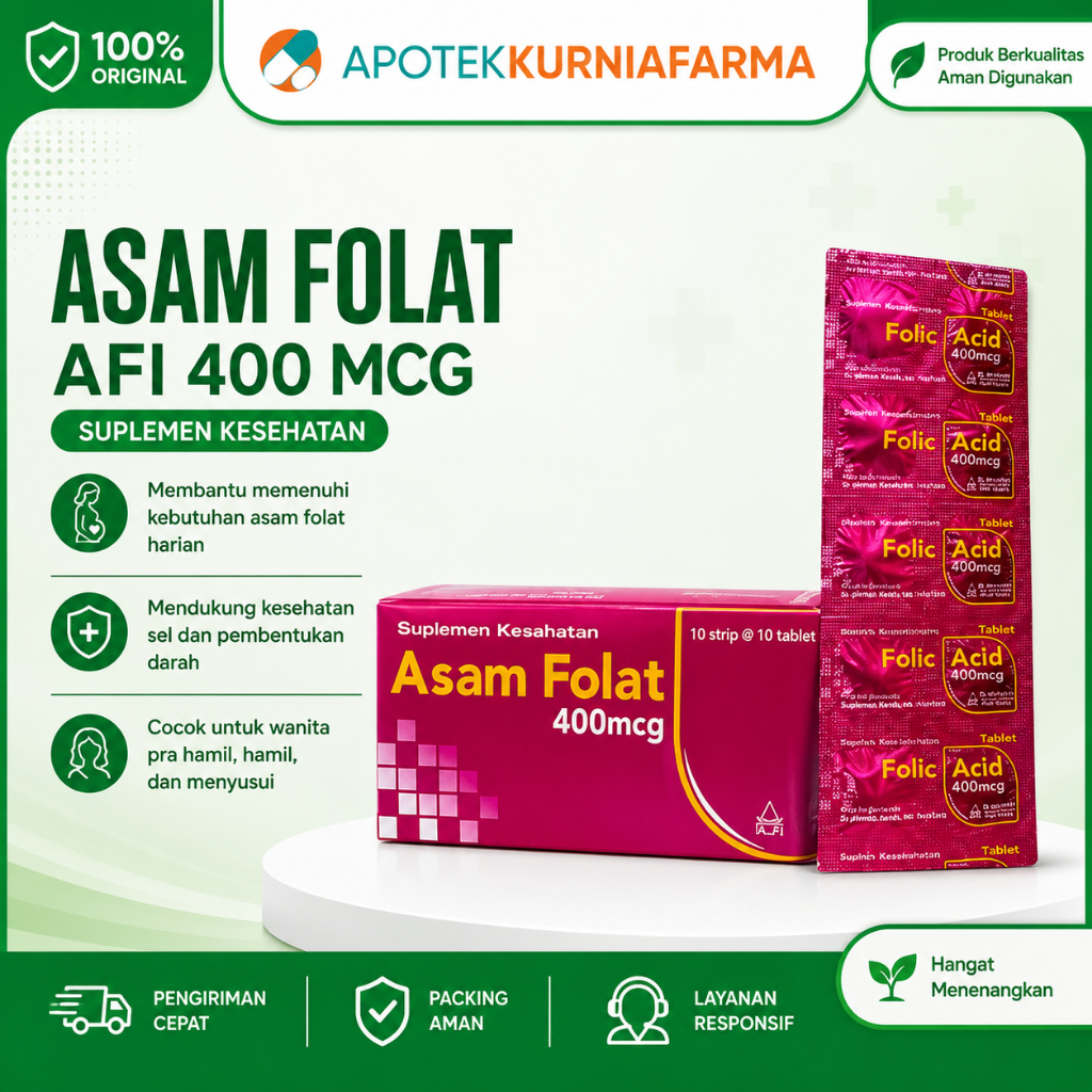 Asam Folat 400 mcg