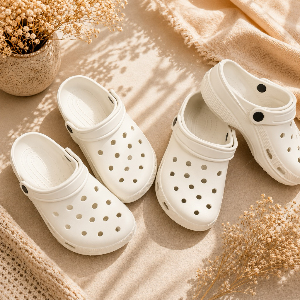 sandal Baim polos/ crocs polos/ sendal crocs