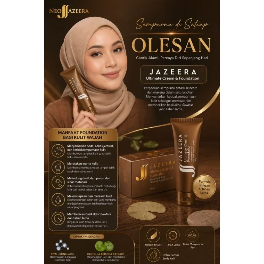 JJ CREAM JAZEERA /ULTIMATE CREAM AND FOUNDATION