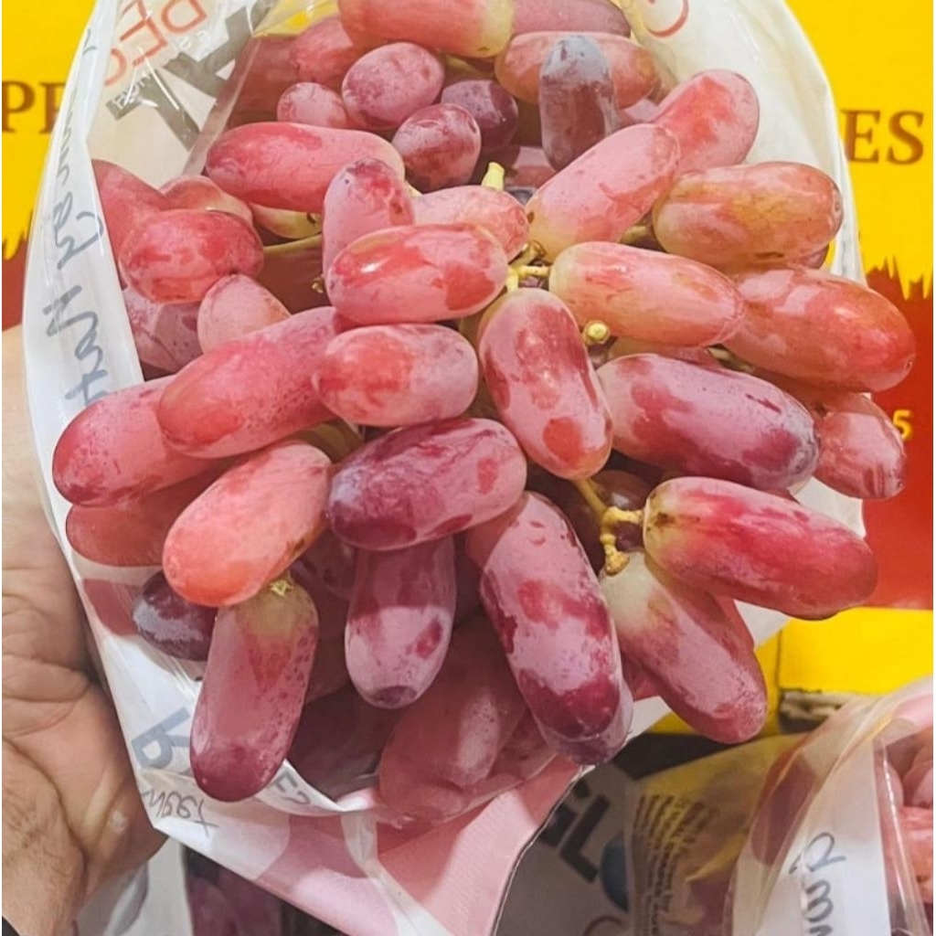 Buah Anggur Crimson 500gr | Anggur Crimson 1kg | Anggur Non Biji | Anggur Seedless Buah Segar Setiap