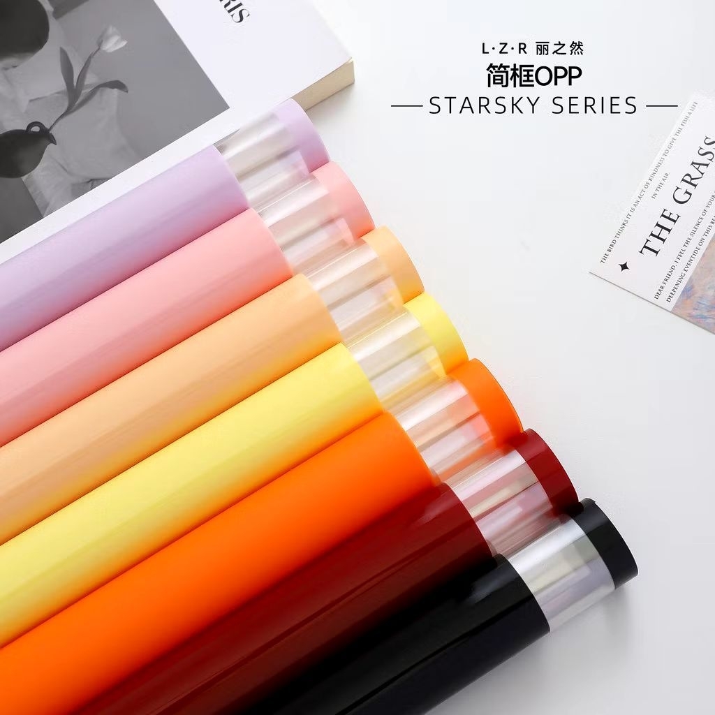 [5 lembar] Cellophane double frame list transparan