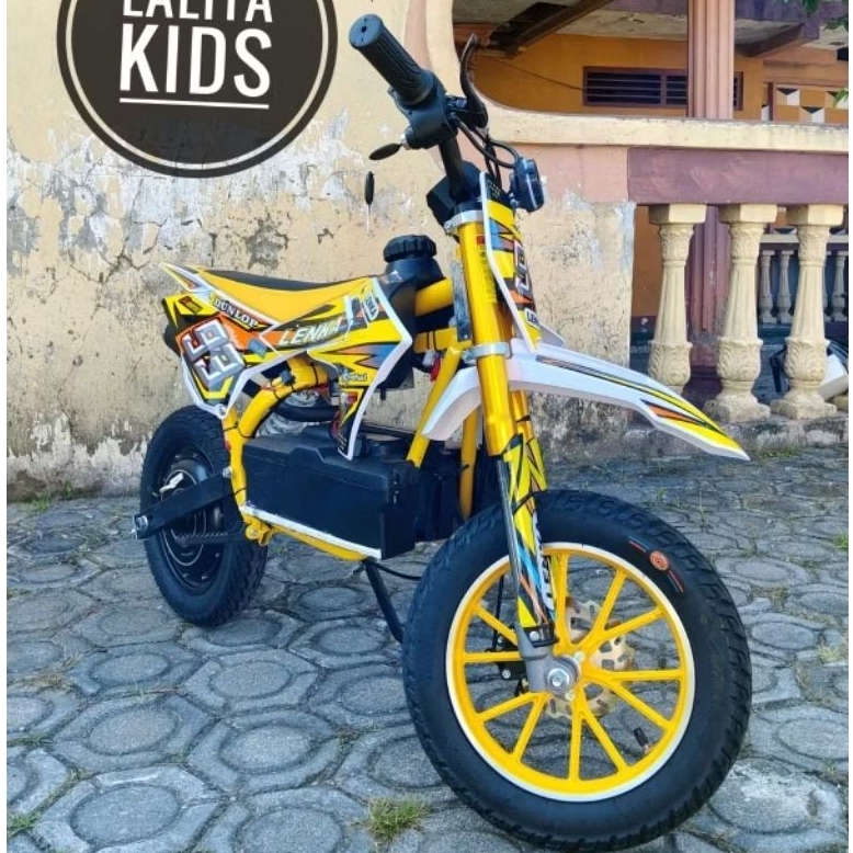 MOTOR AKI TRAIL MINI 36 VOLT LENKA SUARA KNALPOT
