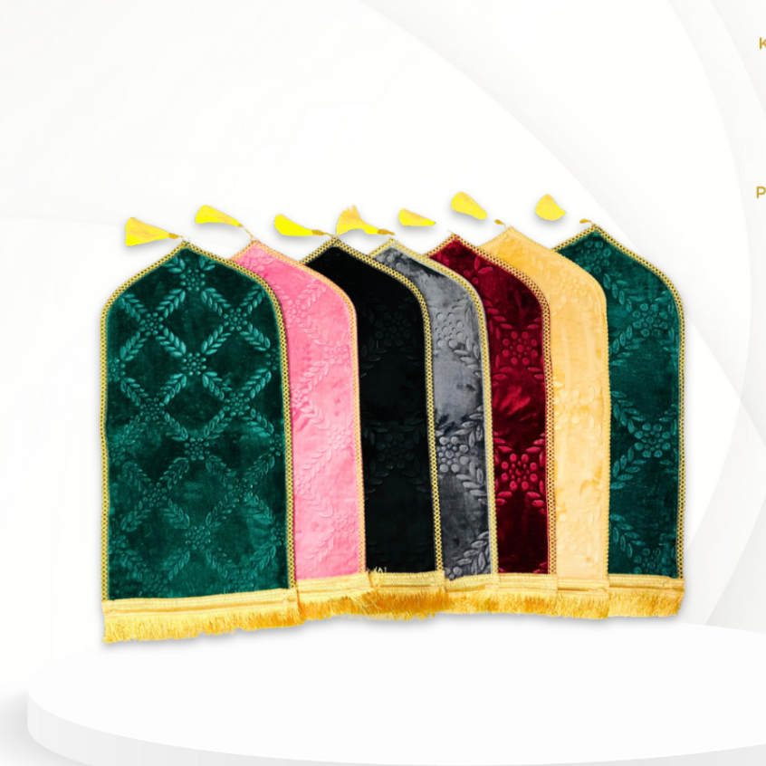 Sajadah Kuba Perkodi (per 20pcs) | Sejadah Cuba Bludru Tebal Lembut | Suvenir Oleh-oleh Haji & Umroh