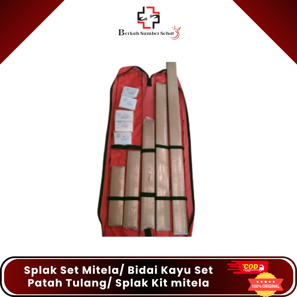 Spalk set + 5 mitela P3K / Bidai Set Patah Tulang/ Splak Set Mitela PMR