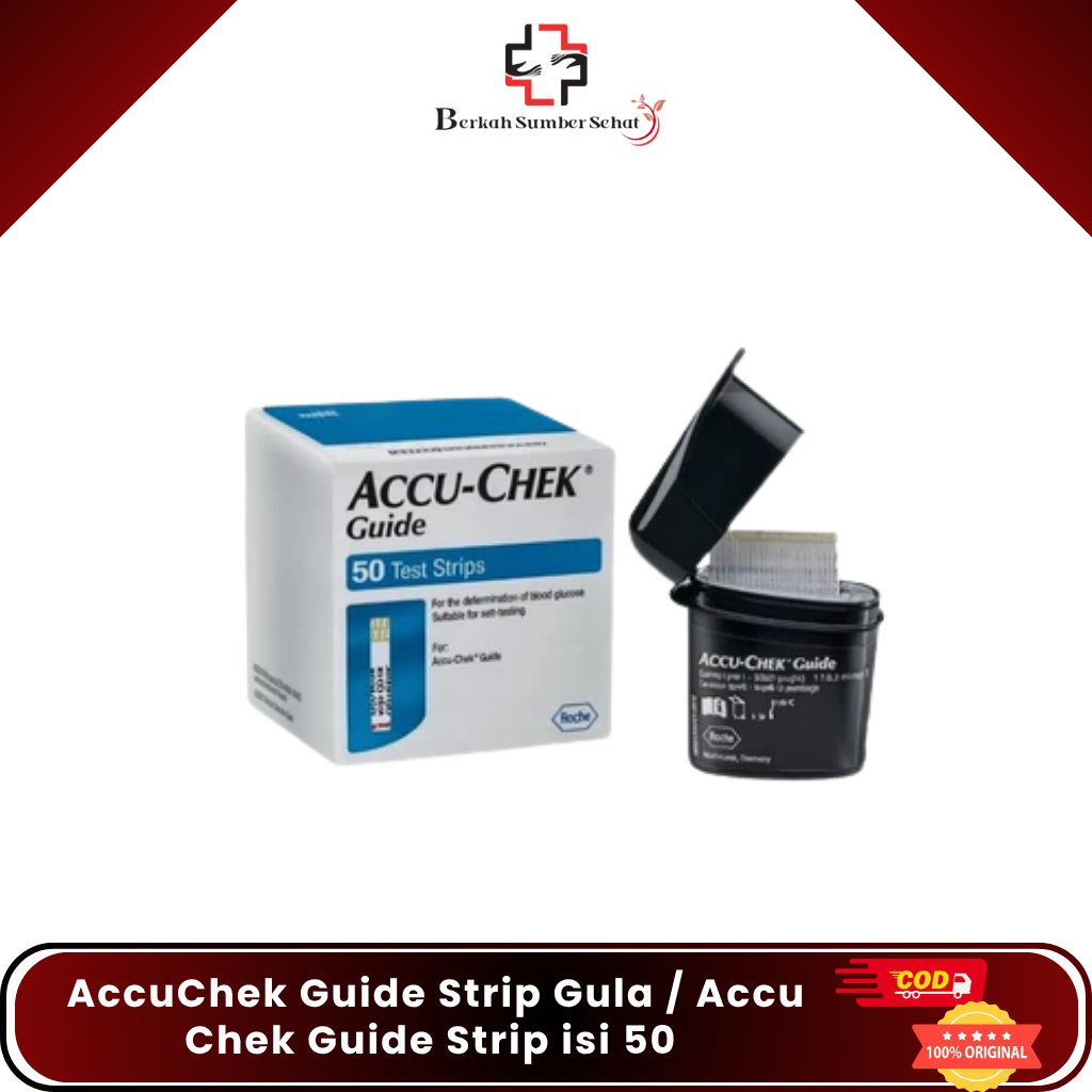 AccuChek Guide Strip Gula / Accu Chek Guide Strip isi 50 dan 25 test