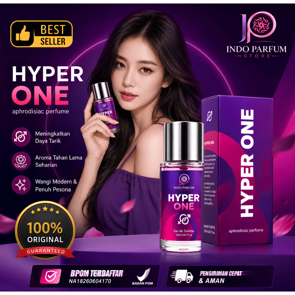 Parfum Pemikat Pria Wanita Hyper One by Indo Parfum 20ml BPOM Original Wangi Tahan Lama 8 12 Jam Uni