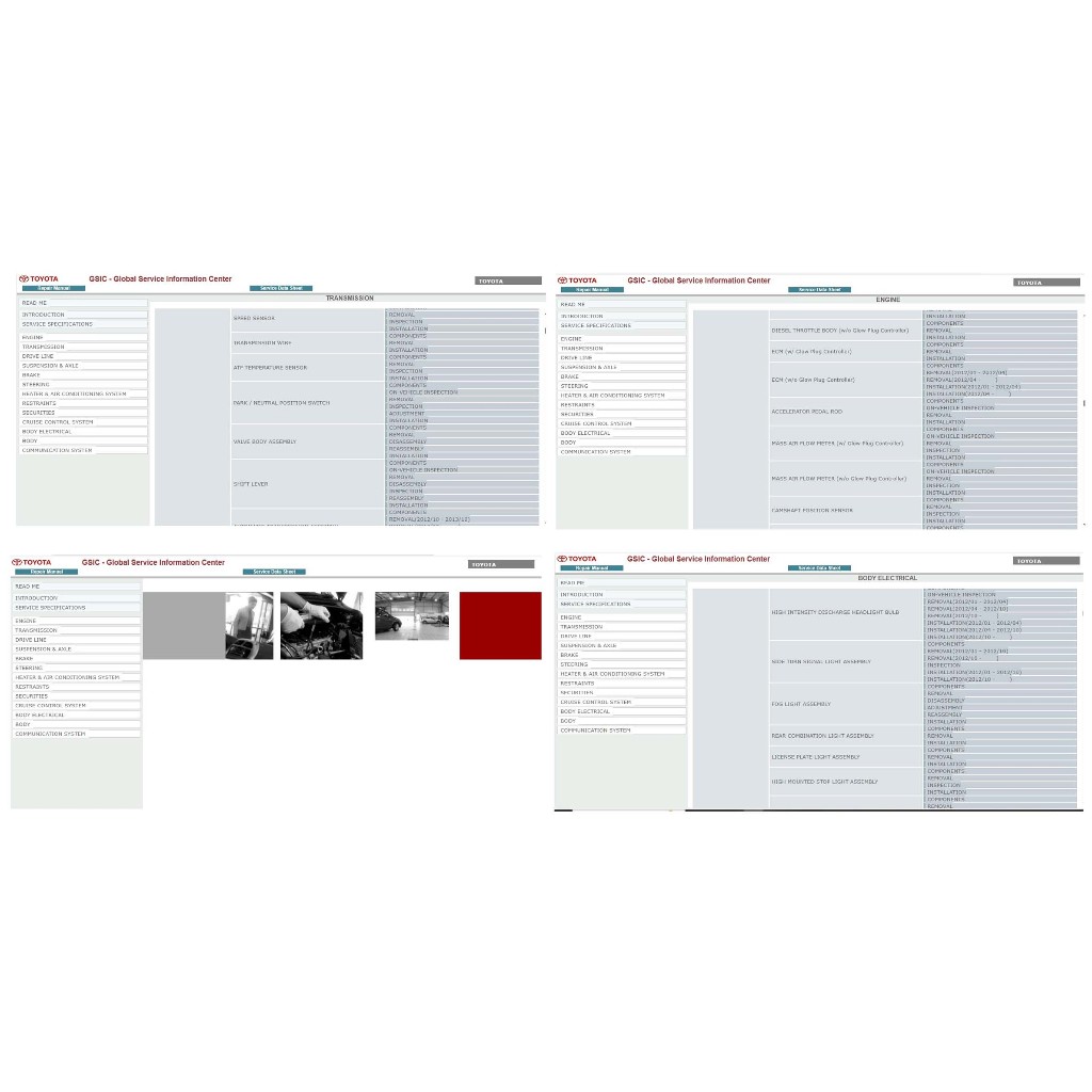 Repair Manual Service TOYOTA LIMO ZZE141 ZZE142 ZRE143 1ZZ-FE 3ZZ-FE 3ZR-FE 2007-2010