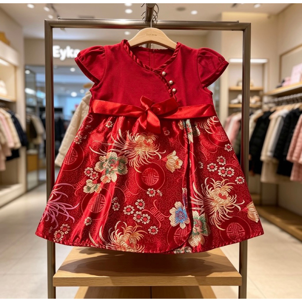 Dress Bayi Perempuan Eyka Baby - Bahan Lembut, Nyaman, dan Ringan