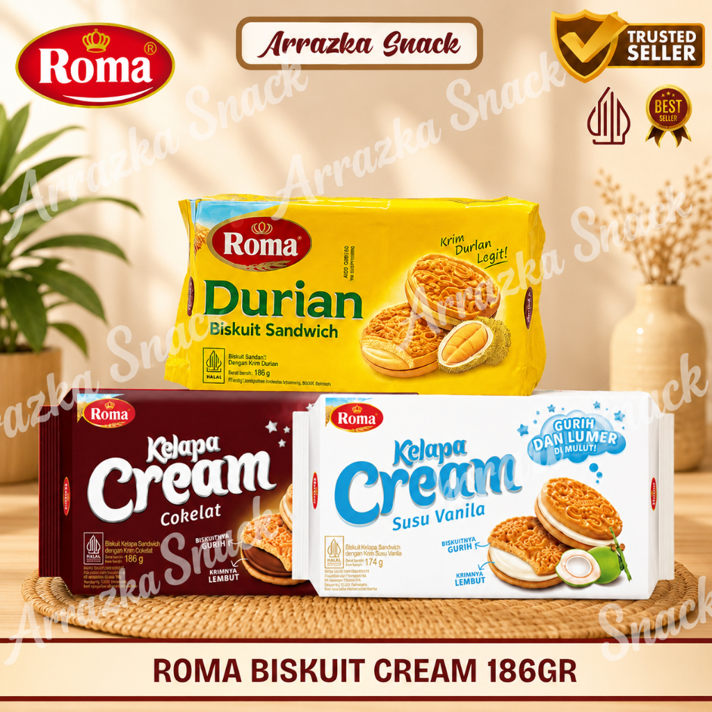 Biskuit Kelapa Roma Cream