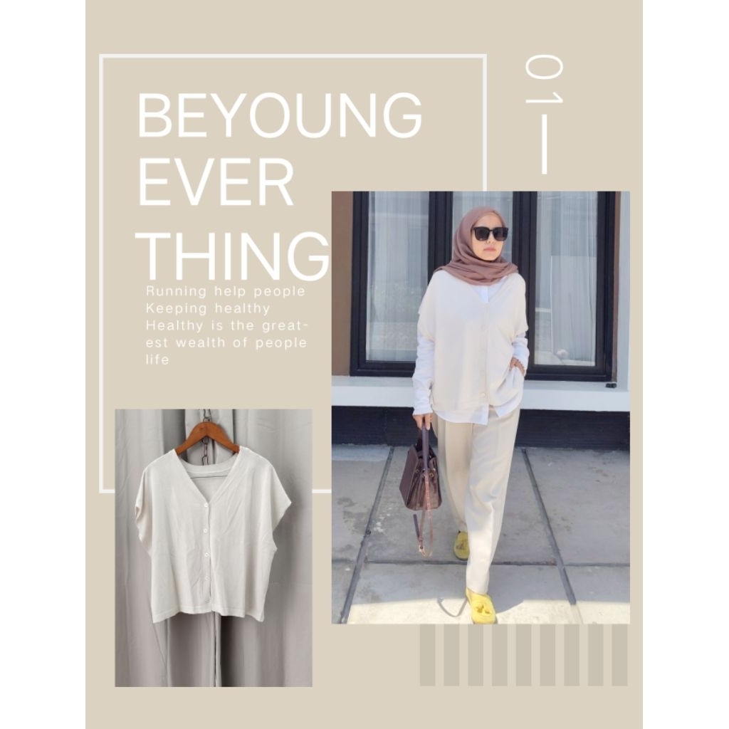 vest rajut kancing /outer rajut