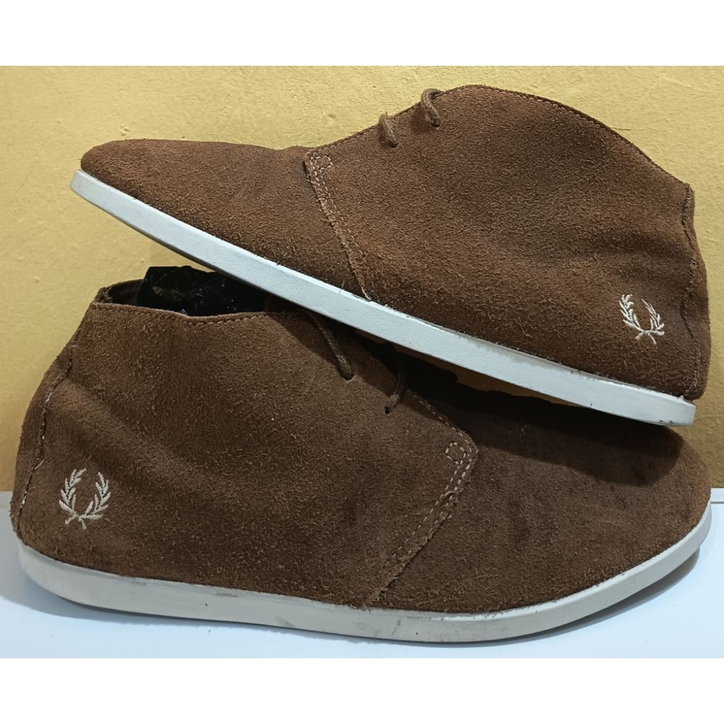 Sepatu Kulit semi boot FRED PERRY SZ 41/26CM THAILAND
