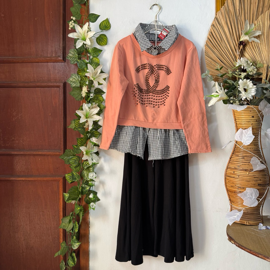Set Blouse Celana Selutut