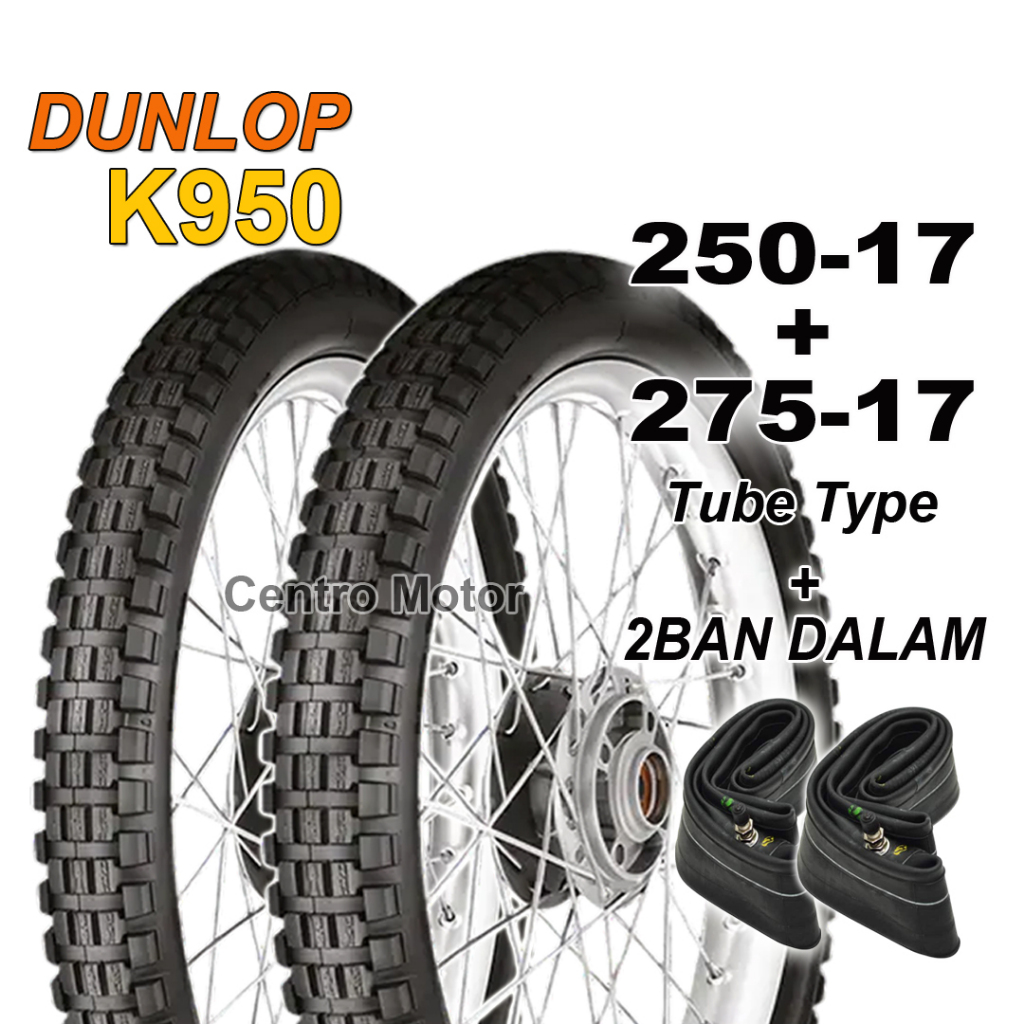 Dunlop K950. Ban Semi Trail Ring 17 tube type. kualitas Super, Stabilitas Tinggi
