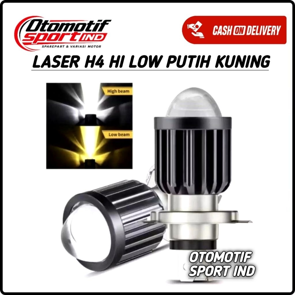 HOT Lampu Led Laser H4 Lampu Led Utama Laser Hi Low Mxking klx crf cb Vixion dll