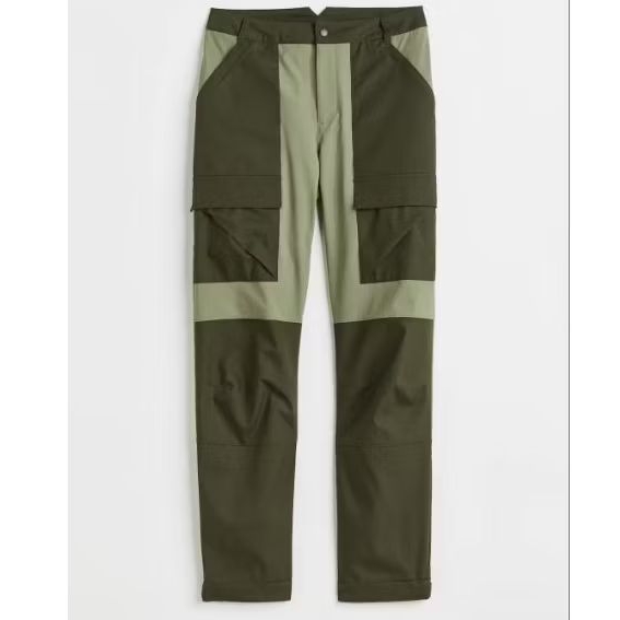 HNM MOVE TWO TONE PANTS / WOMENS DARK KHAKI GREEN / SAGE GREEN CARGO PANTS / CELANA PANJANG KARGO WA
