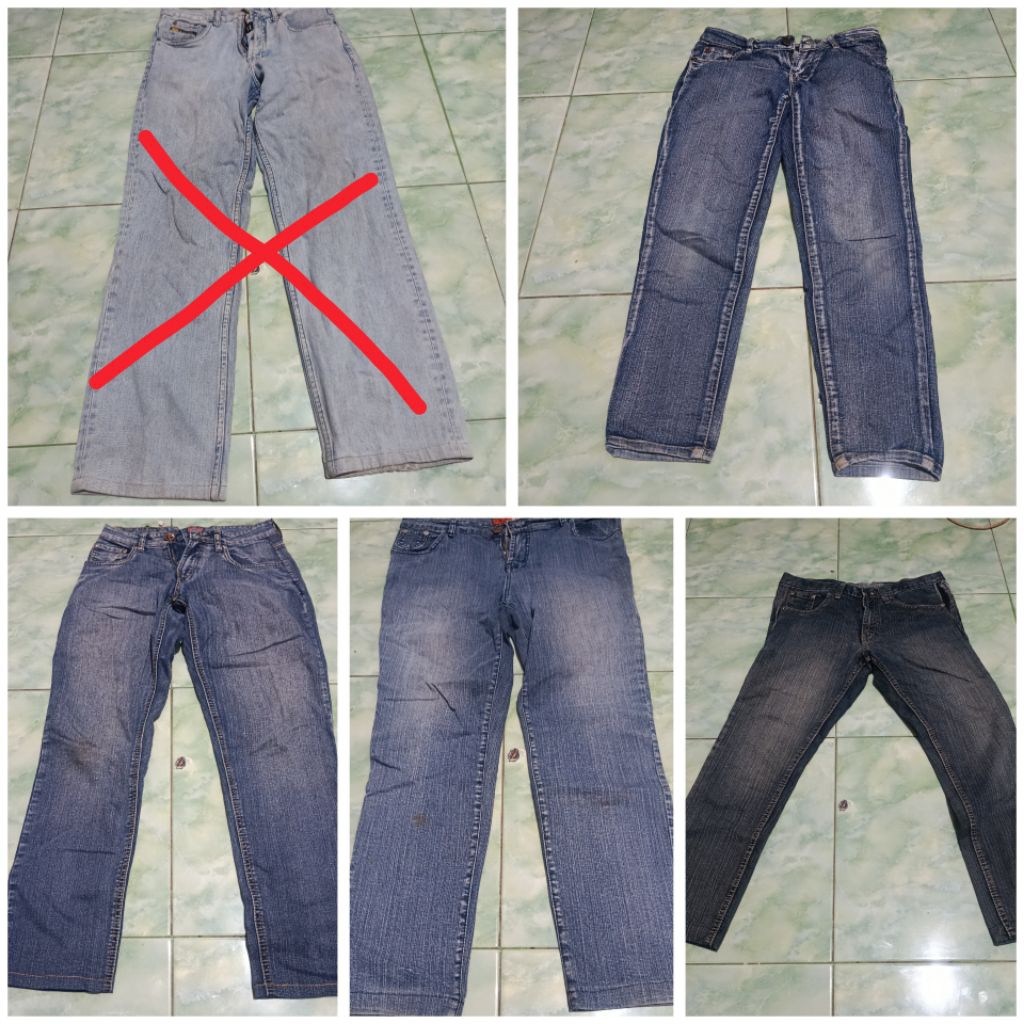 preloved celana jeans pria wanita bekas