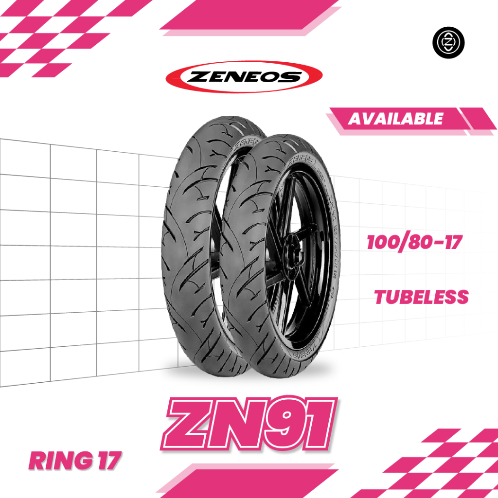 Ban matic Zeneos ZN91 100/80 Ring 17 Tubeless Scorpio Tiger Megapro