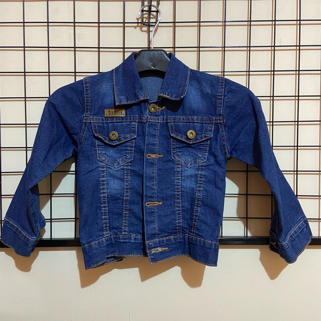 jacket jeans anak laki-laki preloved umur 3 tahun