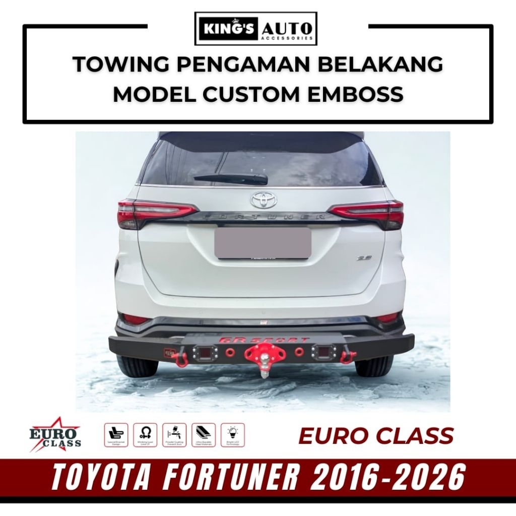 King's - Towing Belakang Model Offroad Fortuner 2016 - 2023
