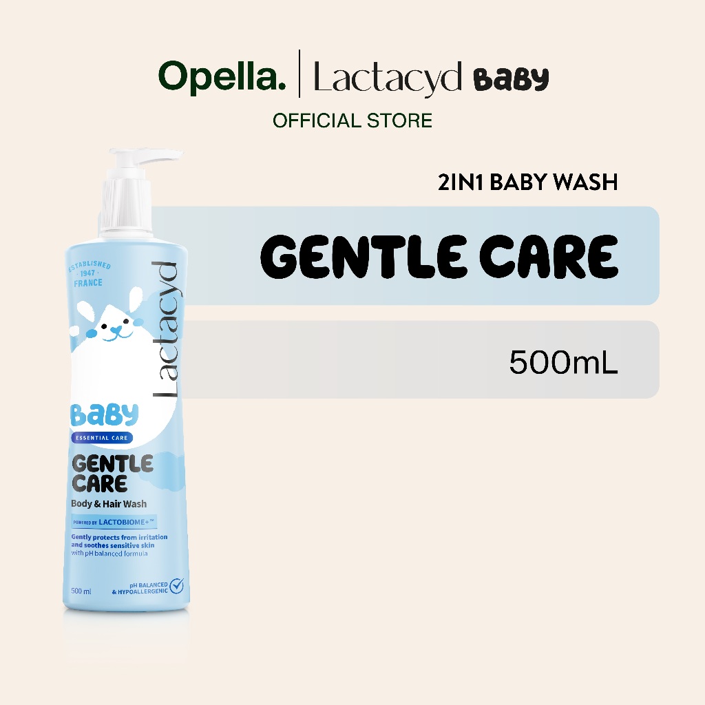 Lactacyd Baby Gentle Care 2in1 Body Wash and Hair Shampoo 500mL - Sabun & Sampo Bayi Melindungi dari