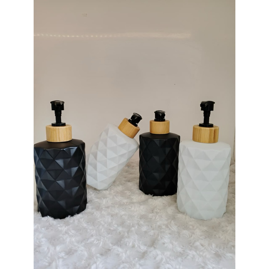 (007) GSA Botol kaca sabun kristal botol sabun aesthetic pump sabun kristal pump sabun hotel pump ha