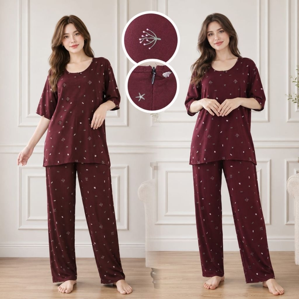 set rayon jumbo pajamas