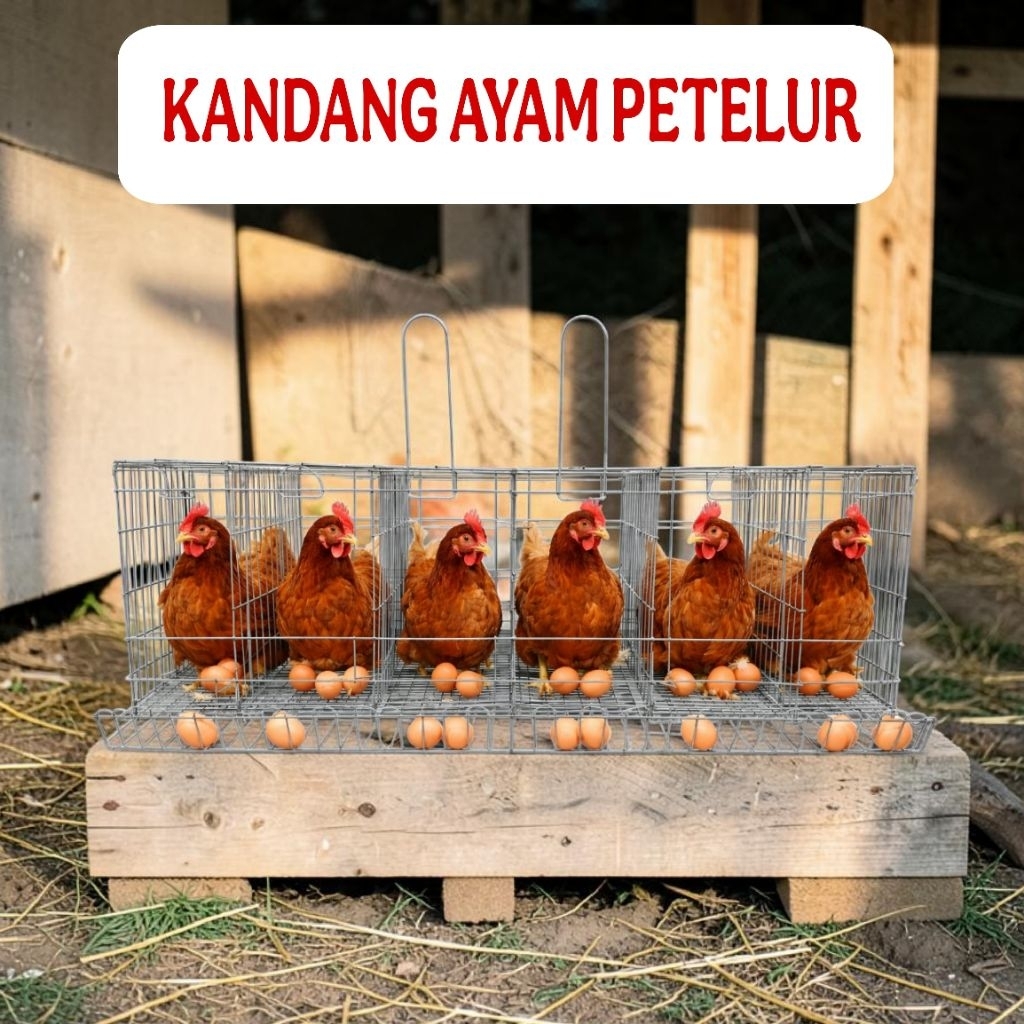 Kandang Ayam Petelur Galvanis Kandang Batrei Ayam Kandang Ternak Ayam Anti Karat Kuat Tahan Lama
