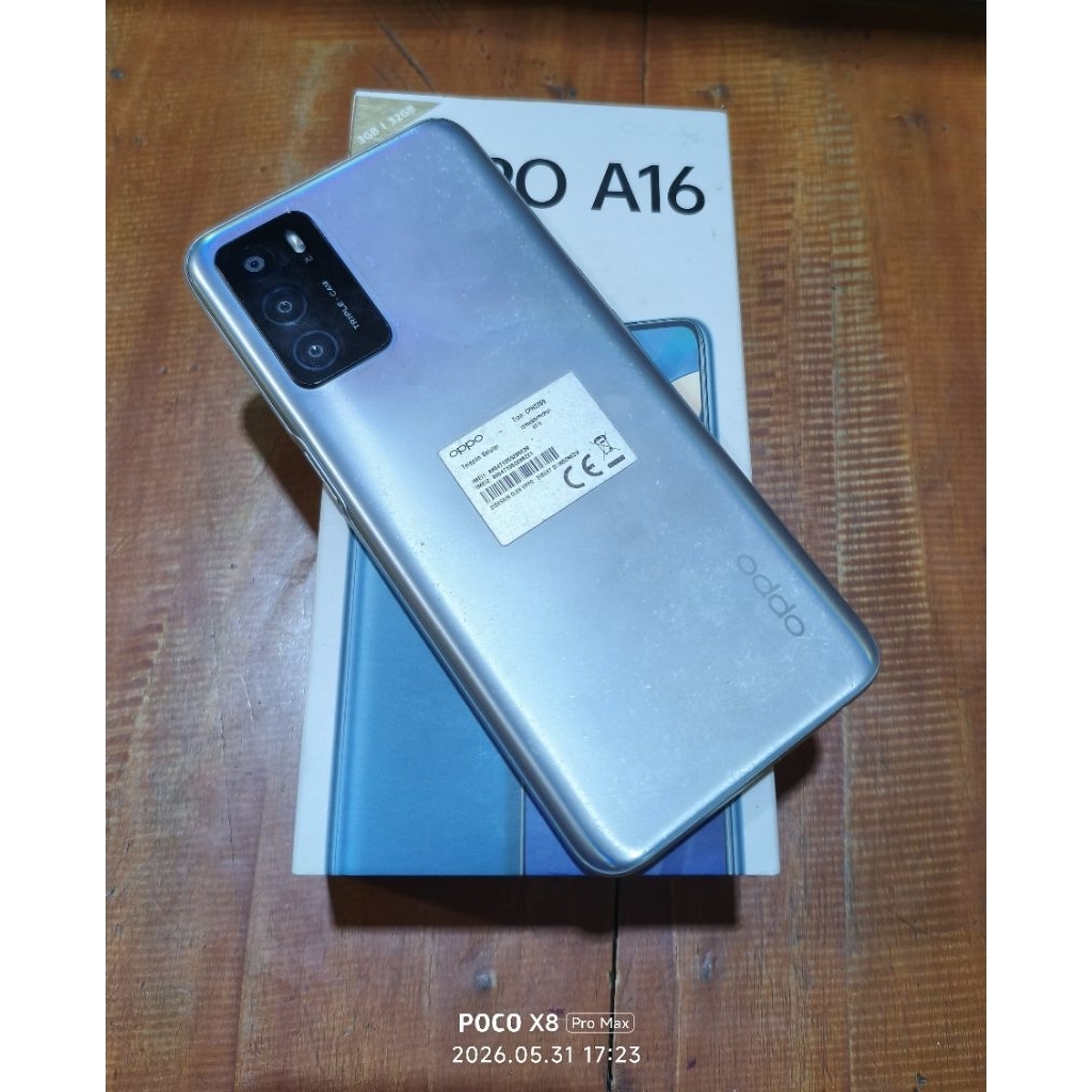 OPPO A16 SECOND RAM 3GB ROM 32GB FULSET
