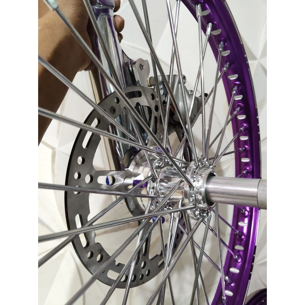 Tromol Depan cnc mini almunium T6 finishing anodis sesuai request