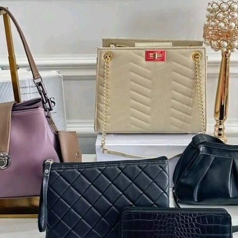 EWALDO Amethyst Luxe Tote Bag – Tas Selempang Wanita Branded Warna Ungu Premium