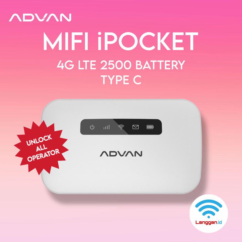 Mifi Advan iPocket Advan MF01 4G All Operator Modem Wifi 4G All Operator Advan Mifi iPocket