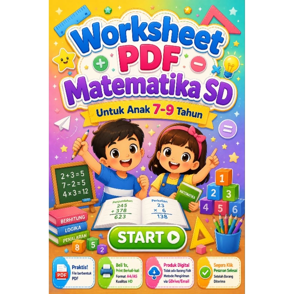 Worksheet Anak Matematika SD (275+ eFiles)