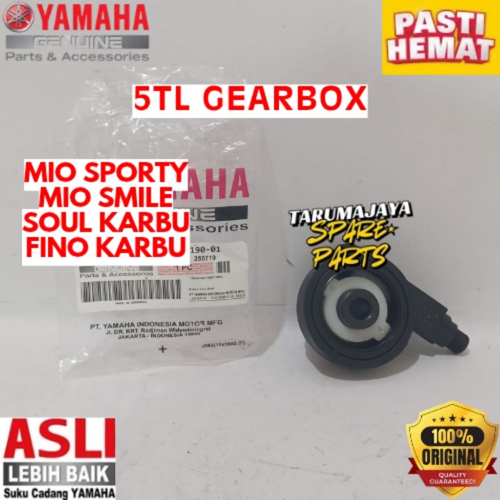 GEAR BOX ORIGINAL YAMAHA KODE 5TL, GEAR BOX MIO SPORTY, GEAR BOX MIO SMILE, GEAR BOX SOUL KARBU, GEA