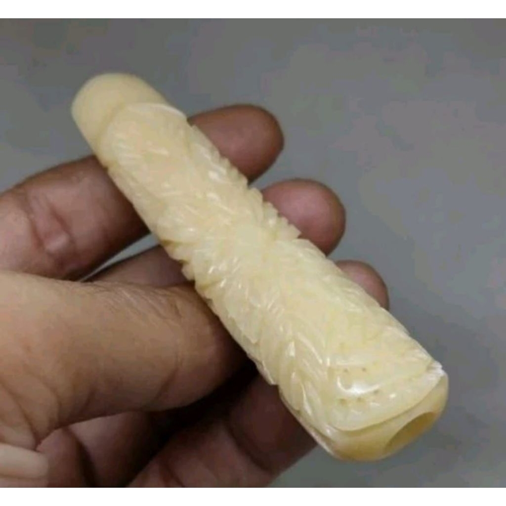 pipa once tuljah ukir panjang 8cm full ukir