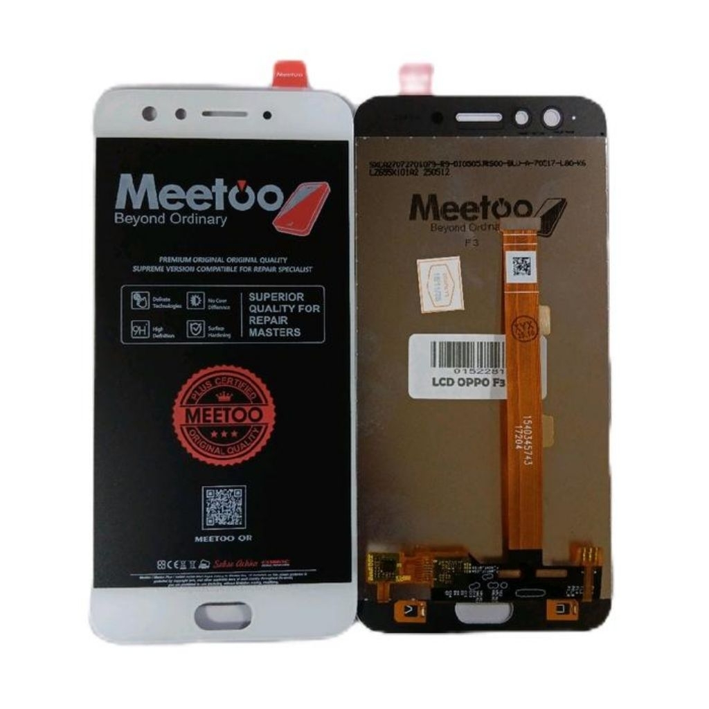 lcd oppo f3 putih metoo ogsuper original100% garansi 1tahun